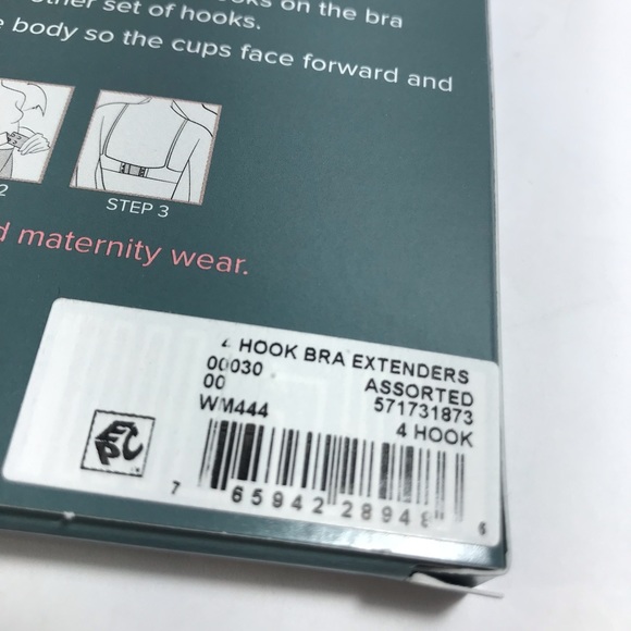 Lingerie Solutions 2 Box Bundle of 4 Hook Bra Extenders NWT - Picture 7 of 11